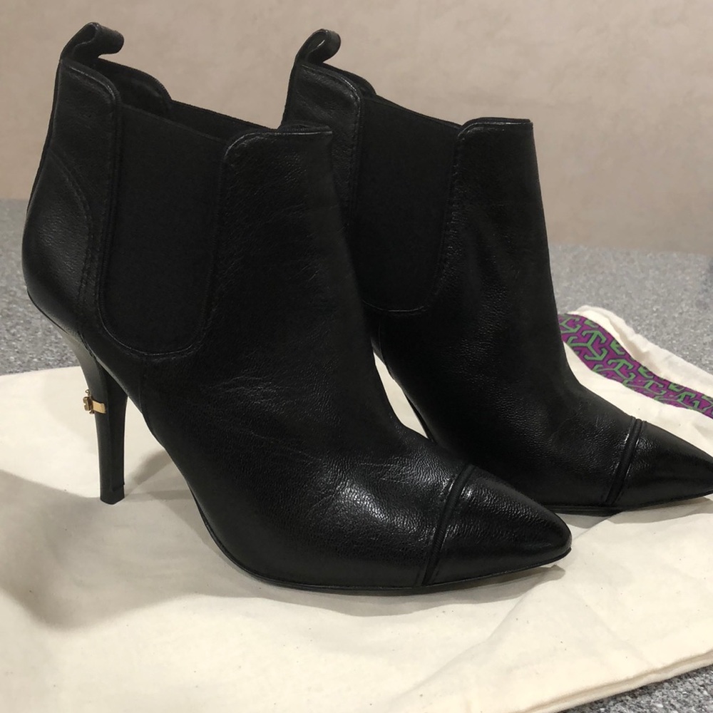 Tory Burch Black Ankle Boots 8.5